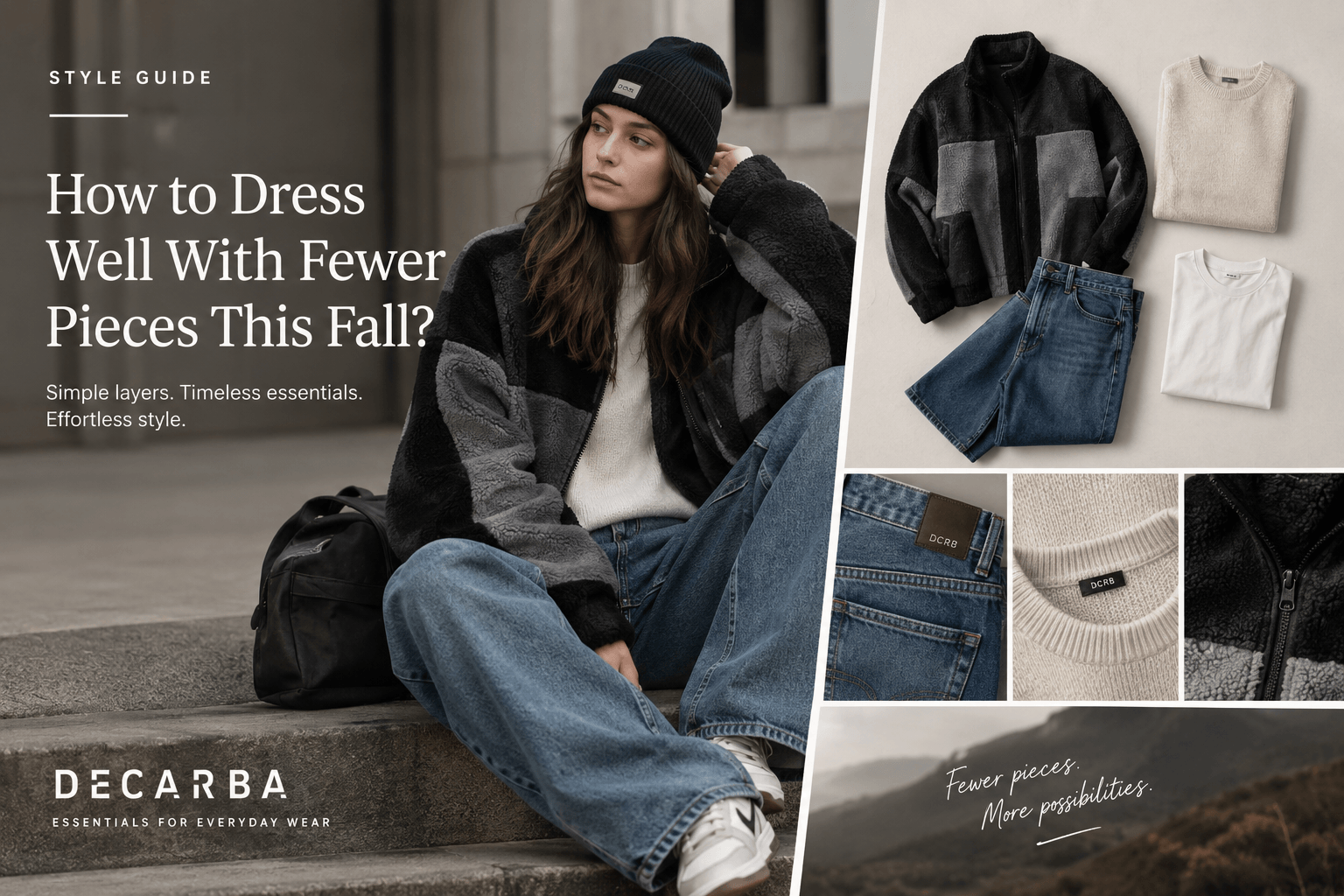 How to Dress Well With Fewer Pieces This Fall